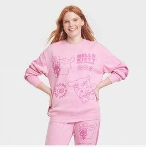 Sanrio Hello Kitty & Friends Two-Tone Graphic Sweatshirt Pink XXL NWT